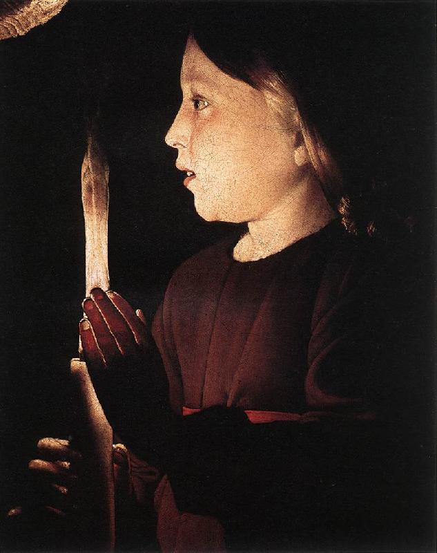 LA TOUR, Georges de Christ in the Carpenter's Shop (detail) France oil painting art